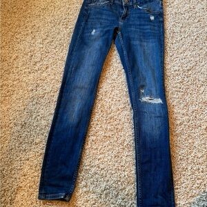 ZARA Stylish Blue Distressed Women Jeans